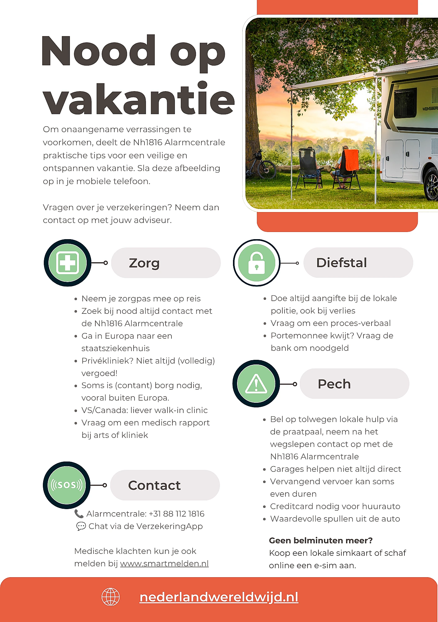 Header afbeelding voor Nood op vakantie: praktische tips