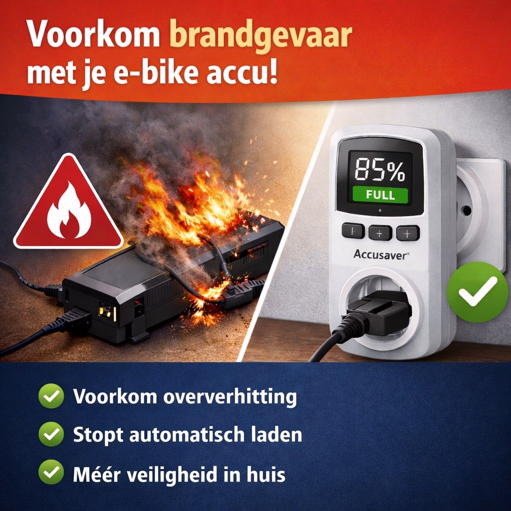Header afbeelding voor Voorkom brand met je e-bike accu